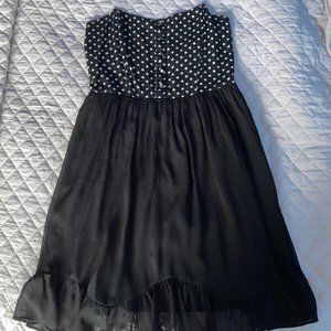 ModCloth Vintage Black Polka Dot Dress